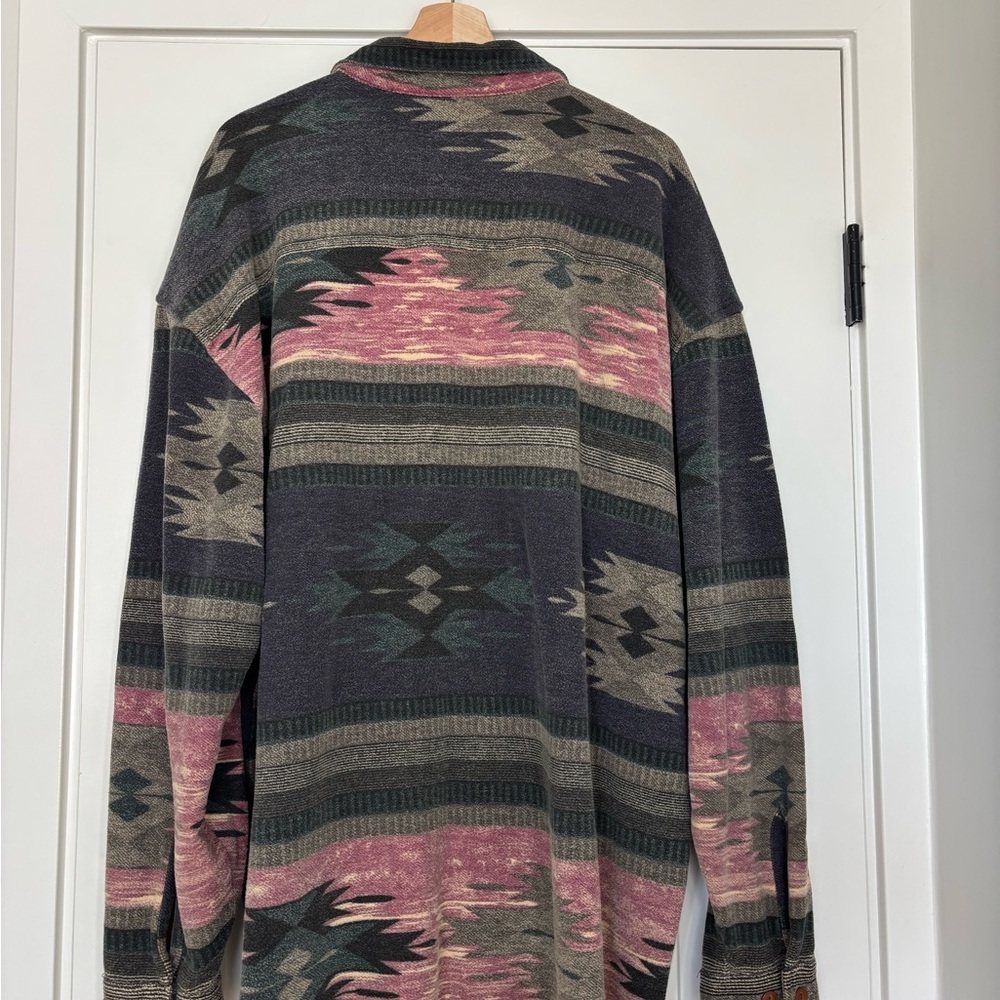 Vintage Rift Valley Adventurer Aztec Southwestern Multicolor  Men's Shirt XL - Picture 4 of 10